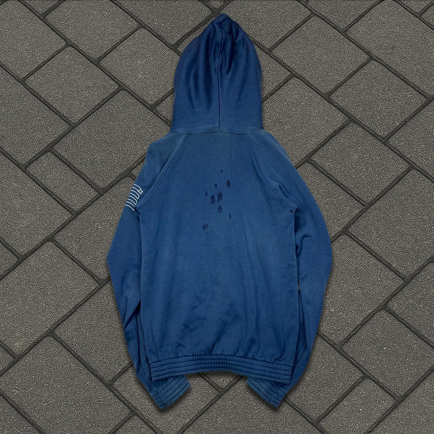 AW01 Number Nine Blue Crest Hoodie