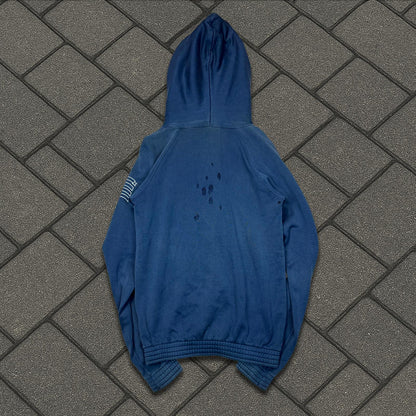 AW01 Number Nine Blue Crest Hoodie