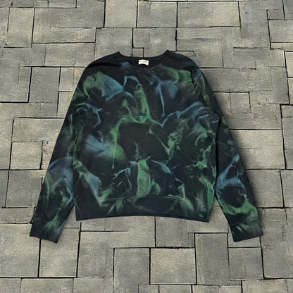2020 Saint Laurent Paris Tie-Dye Sweater