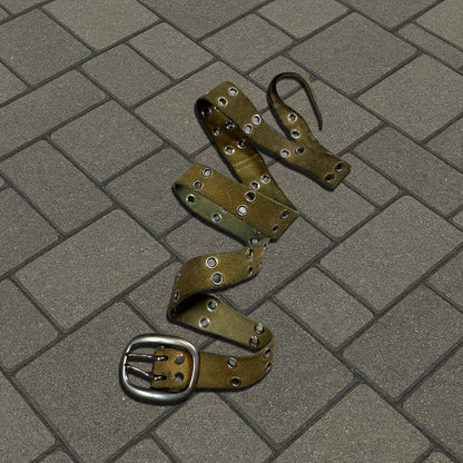 SS04 Undercover 'Languid' Distorted Suede Leather Belt