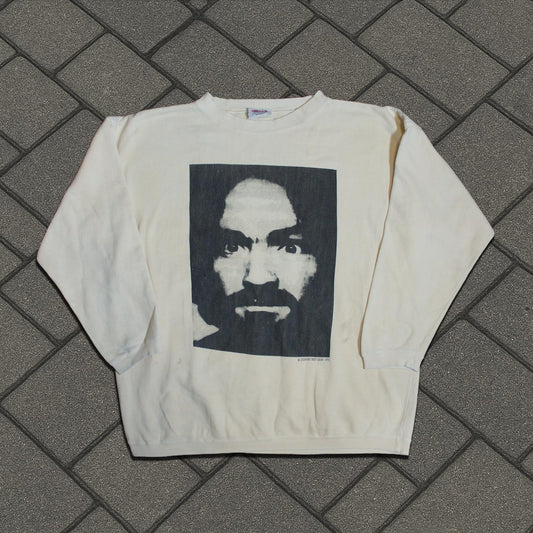 1991 Charles Manson Charlie Don’t Fake Crewneck
