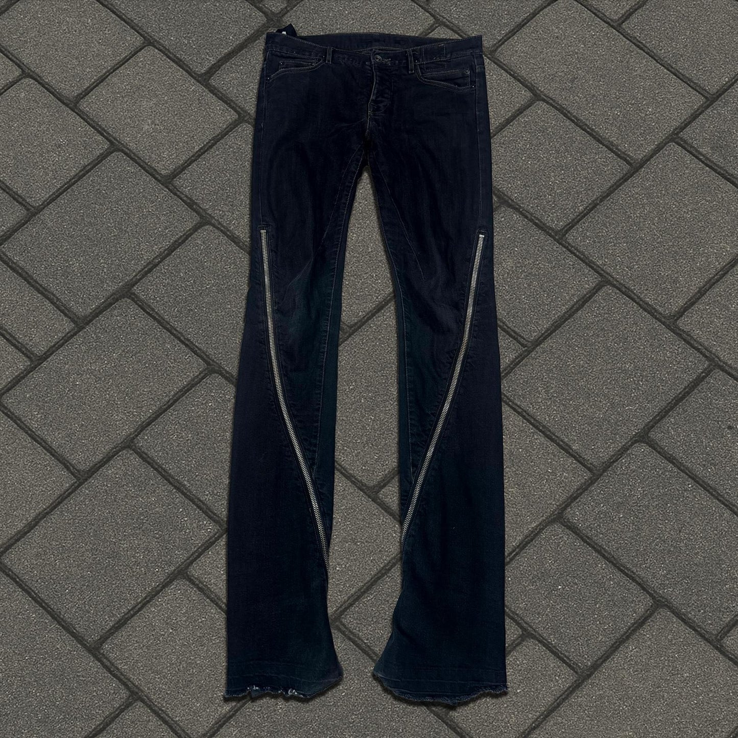 SS09 Rick Owens Black Banana Cut Denim