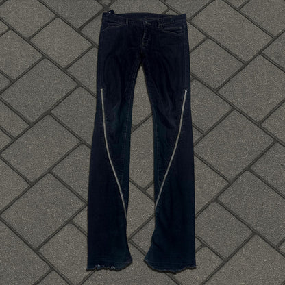 SS09 Rick Owens Black Banana Cut Denim