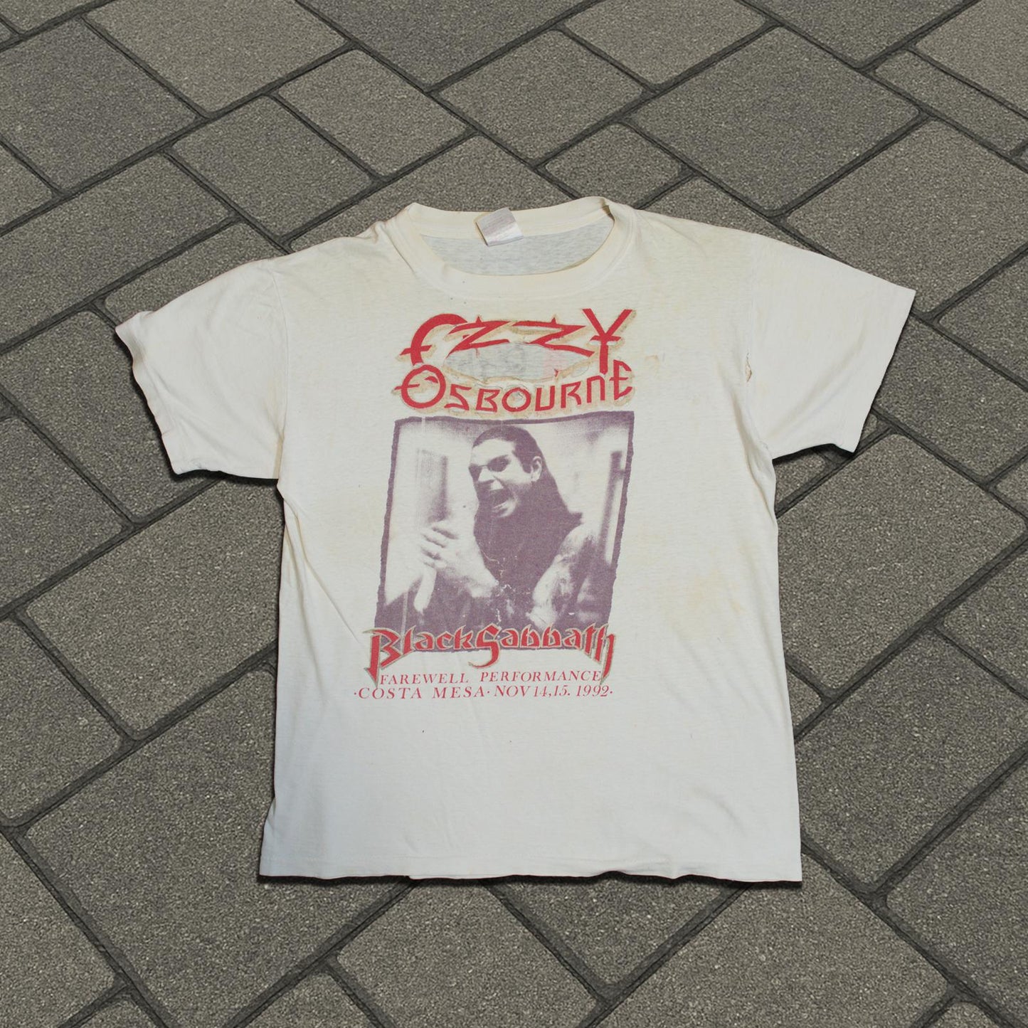 1992 Ozzy Osbourne Black Sabbath Thrashed Tee