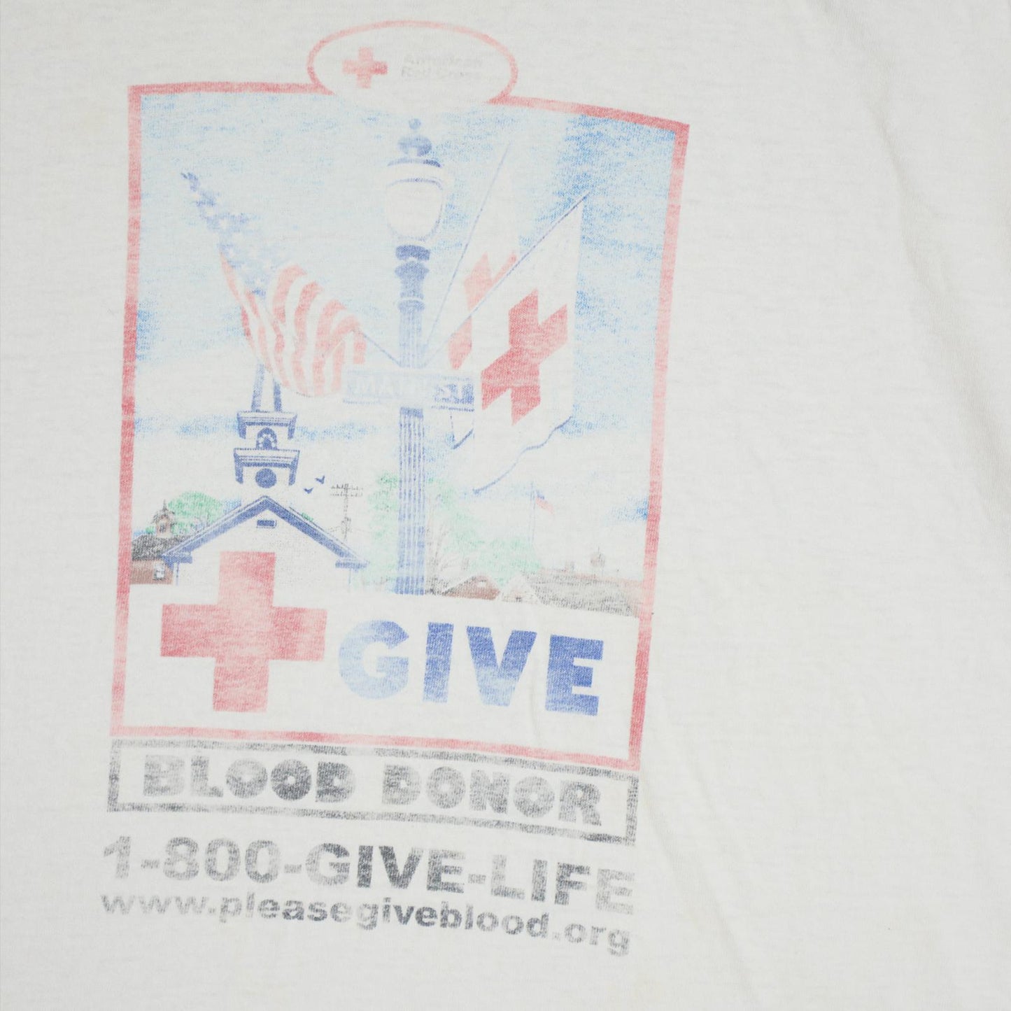 80’s Red Cross Blood Donor Thrashed Tee