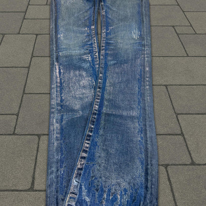 SS07 Dior Homme Blue Waxed Luster Denim