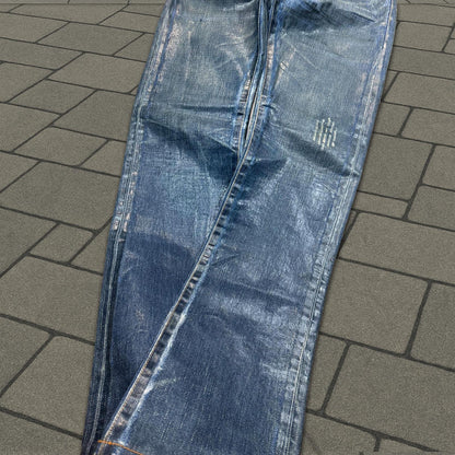 AW03 Dior Homme Blue Waxed Luster Denim