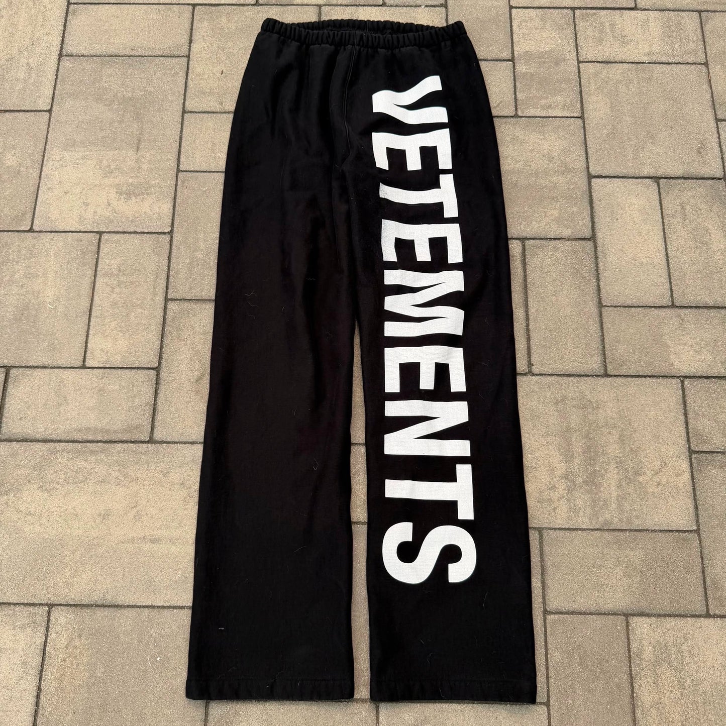 Vetements Logo Sweatpants Black