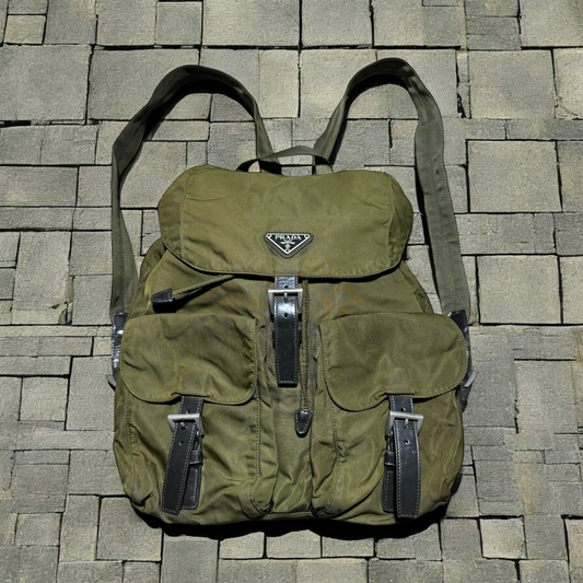 Prada Light Green Backpack