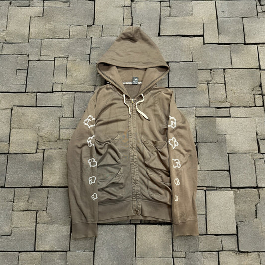 Number Nine Crying Hearts Cargo Zip Up Hoodie
