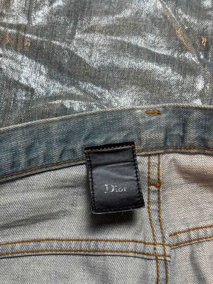 SS04 Dior Homme Waxed Bleu Clair Ice Denim