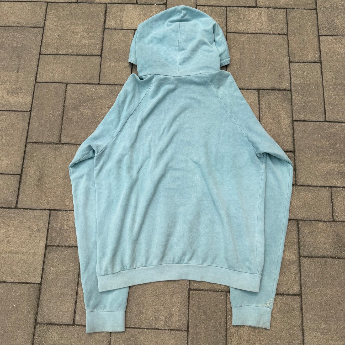 AW04 Raf Simons Seafoam Reverse Paisley Hoodie