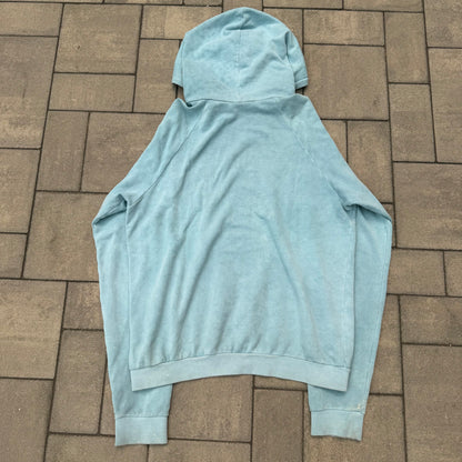 AW04 Raf Simons Seafoam Reverse Paisley Hoodie