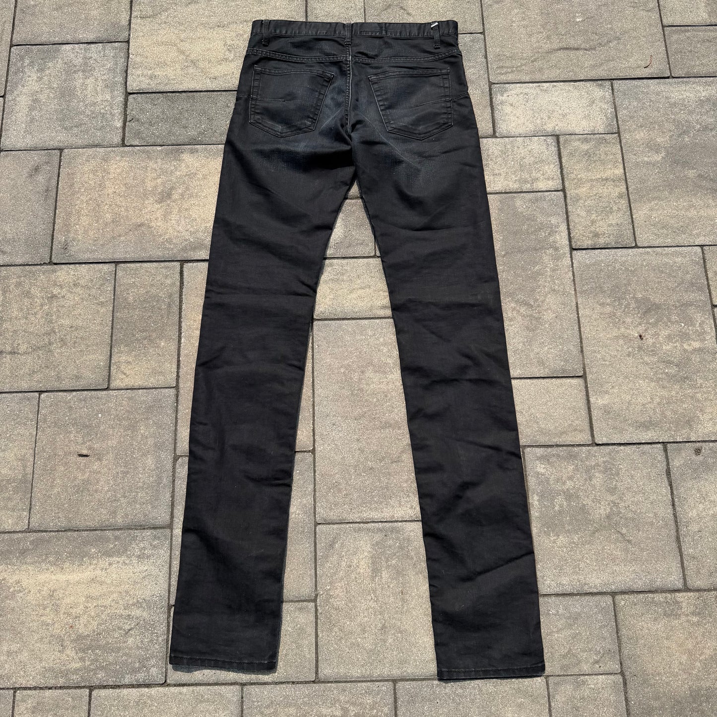 AW09 Dior Homme Black Waxed Denim