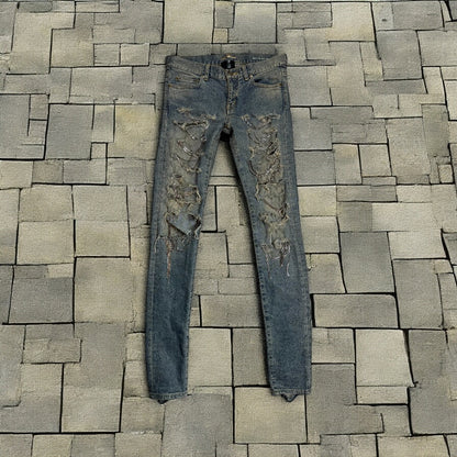 FW13 Saint Laurent Chain Denim