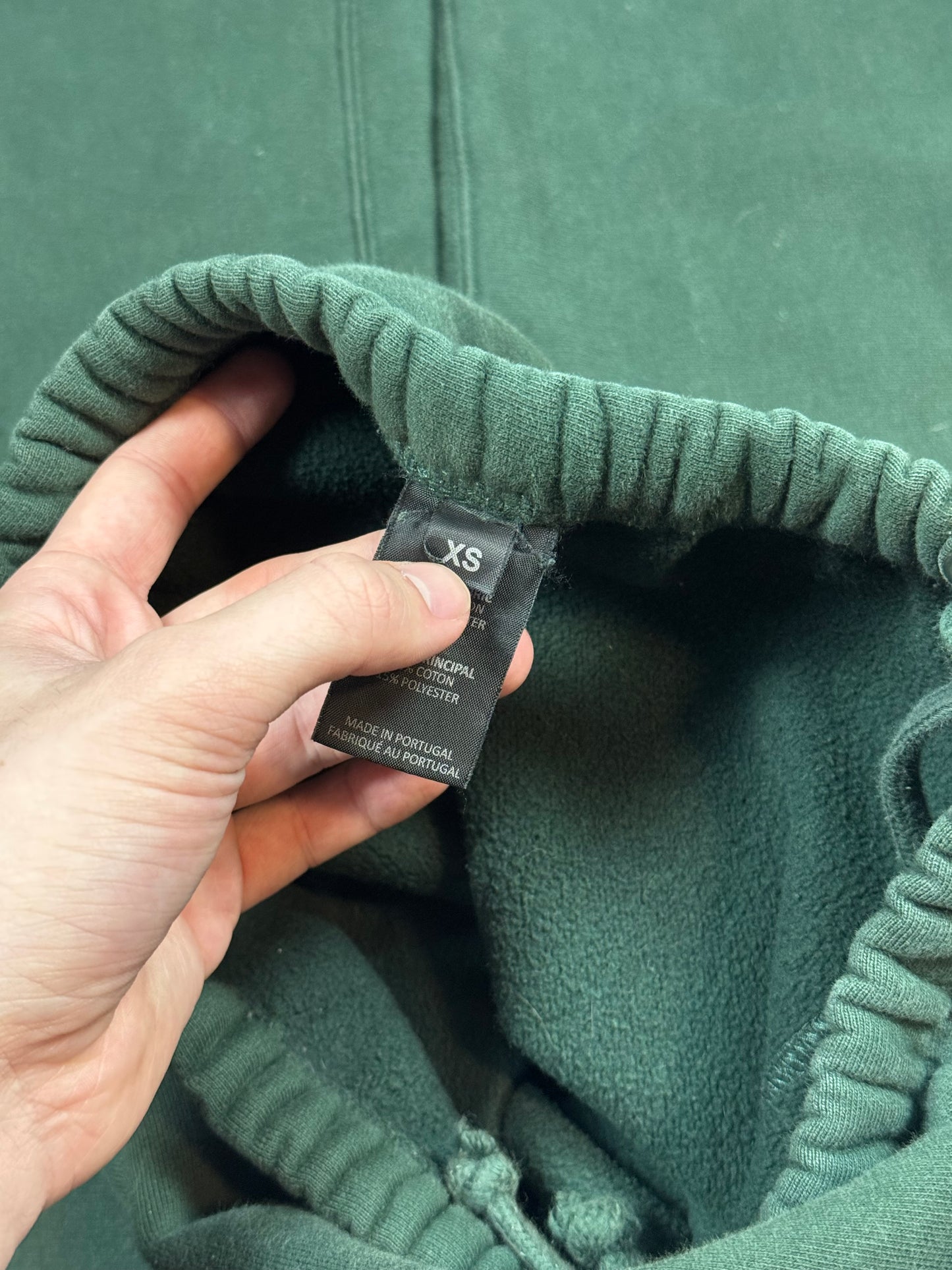 AW19 Vetements Green Spellout Sweatpants