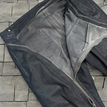 SS14 Rick Owens Waxed Aircut Denim