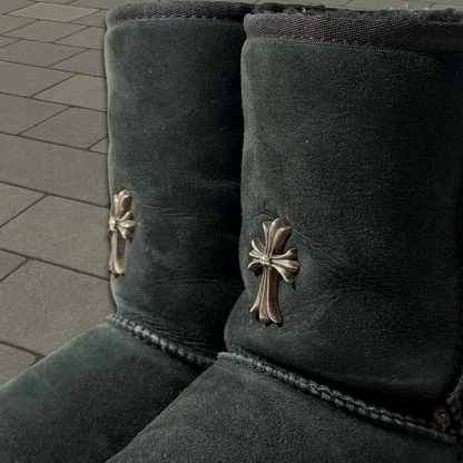 Chrome Hearts Black Cross Ugg Boots