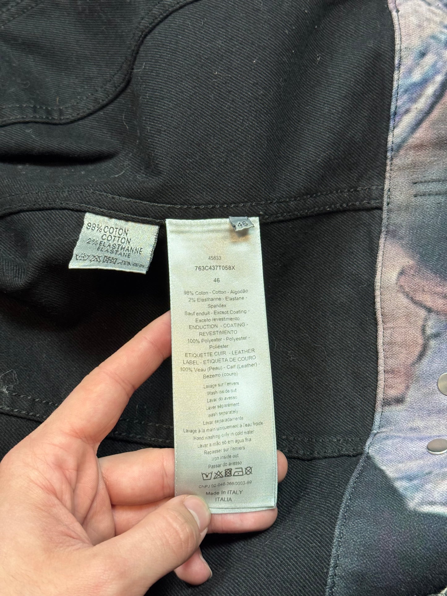 FW17 Dior Homme Dan Witz Moshpit Denim Jacket
