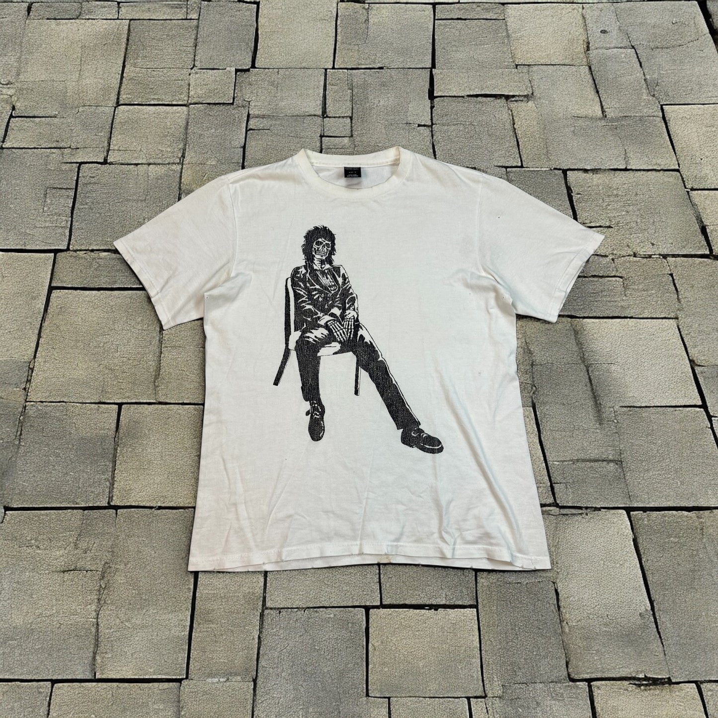 SS04 Number Nine White Skeleton Man Tee