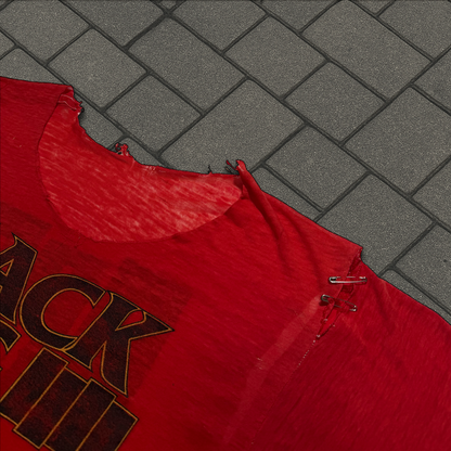 1985 Black Flag Red Loose Nut Tee
