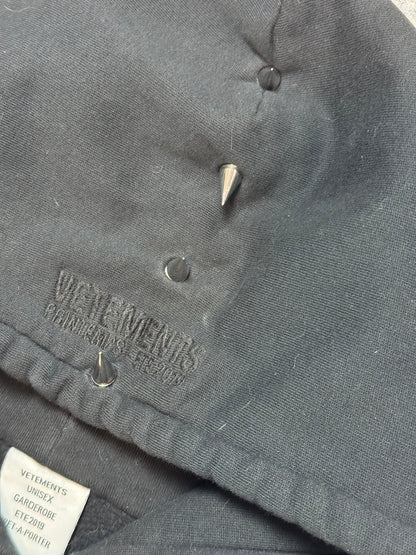 SS19 Vetements Pirate Skull Spiked Hoodie