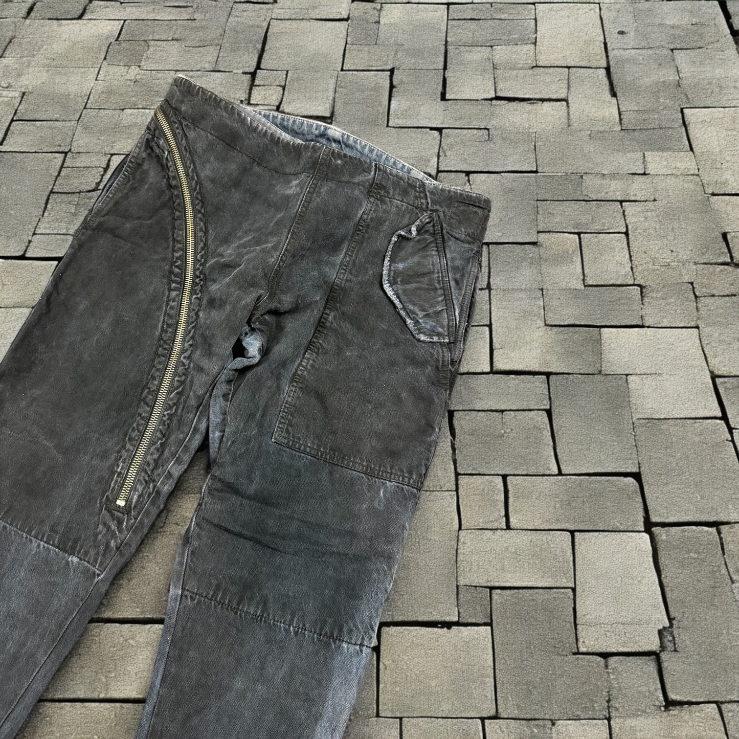 FW05 Rick Owens Double Layer Aircut Denim