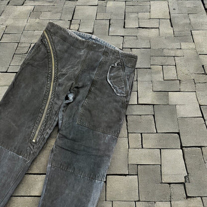FW05 Rick Owens Double Layer Aircut Denim