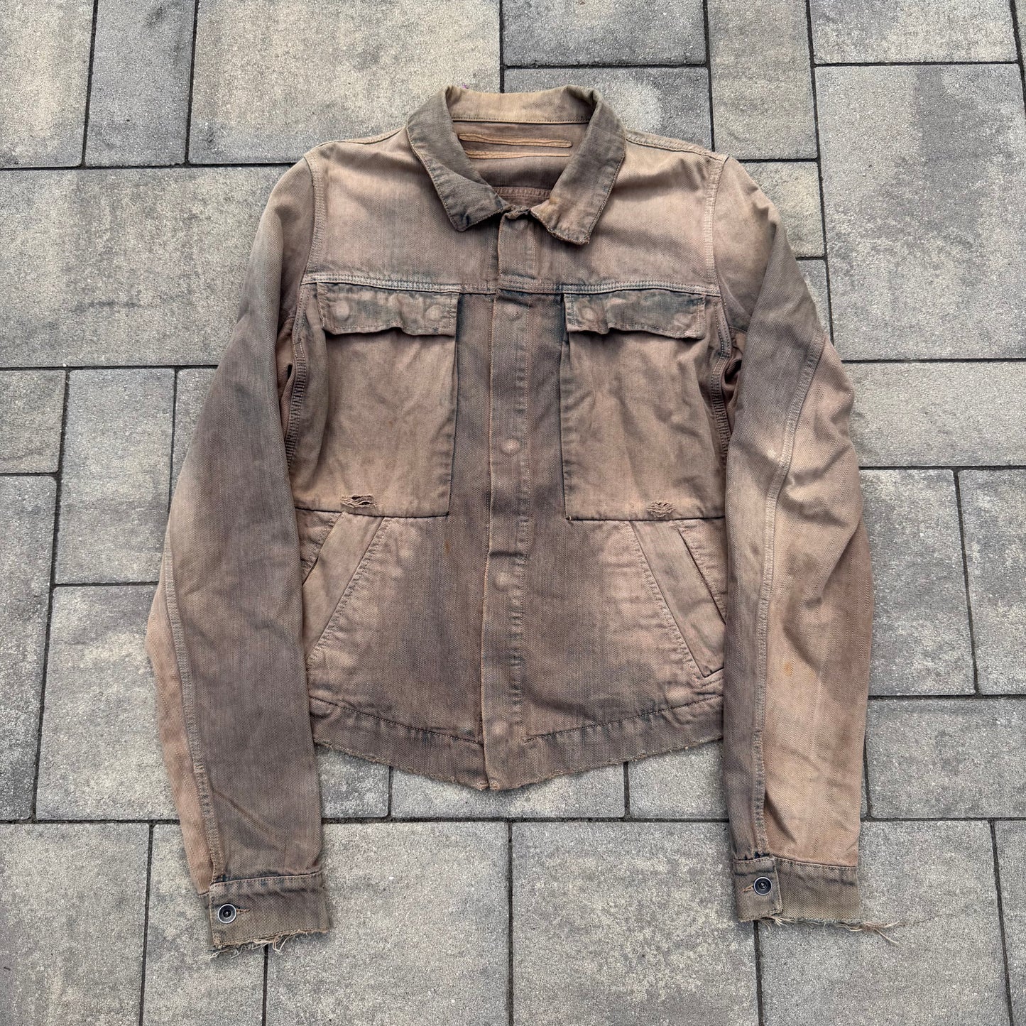 FW06 Rick Owens Mudwash Denim Jacket