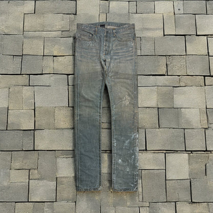 SS04 Dior Homme Waxed Bleu Clair Ice Denim