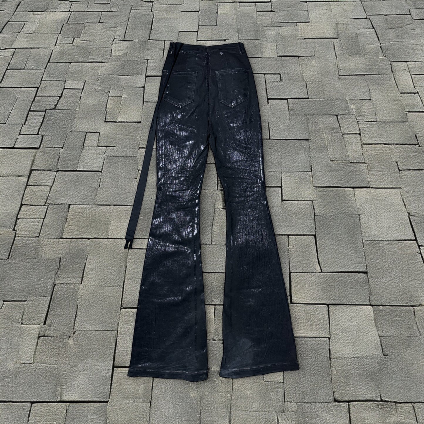 Rick Owens Waxed Bolan Denim