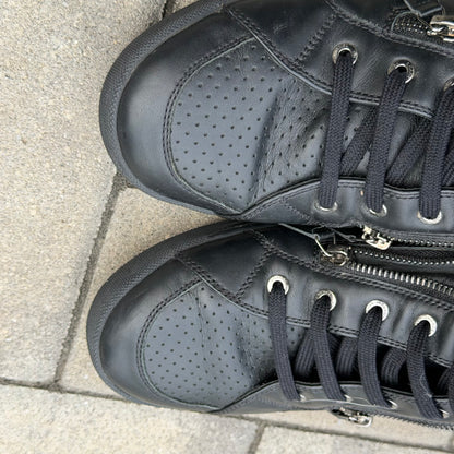 Chanel CC Hightop Leather Sneaker