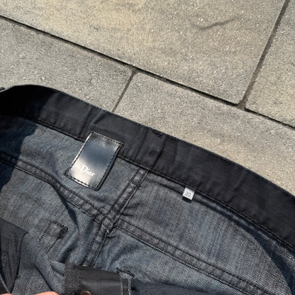 AW09 Dior Homme Black Waxed Denim