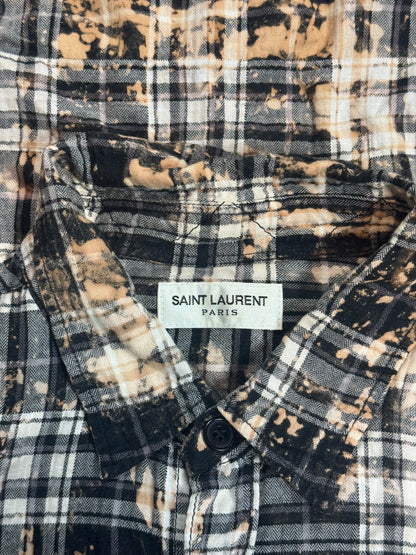 SS16 Saint Laurent Bleached Surf Sound Flannel