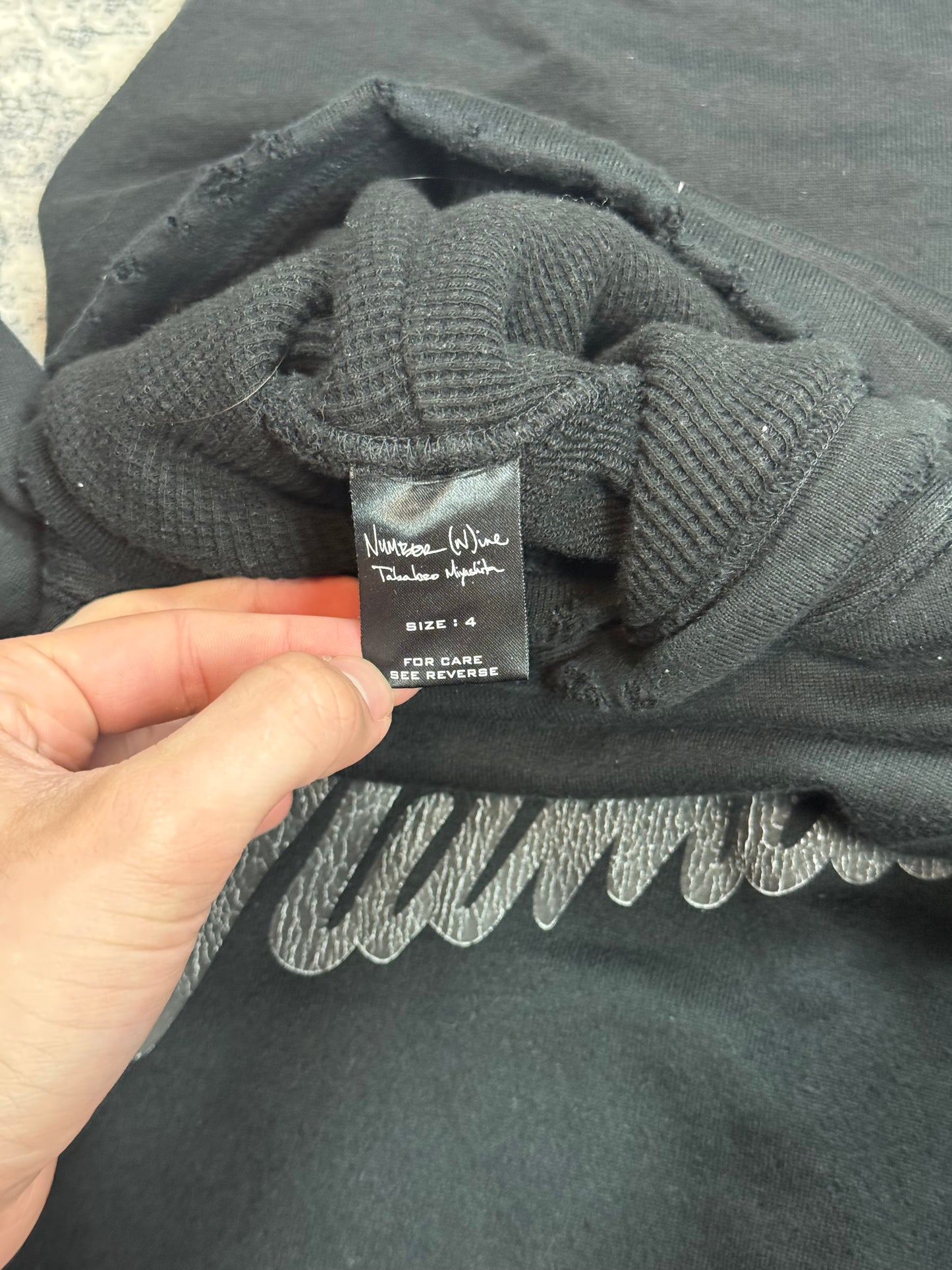 AW05 Number Nine Fender Hoodie