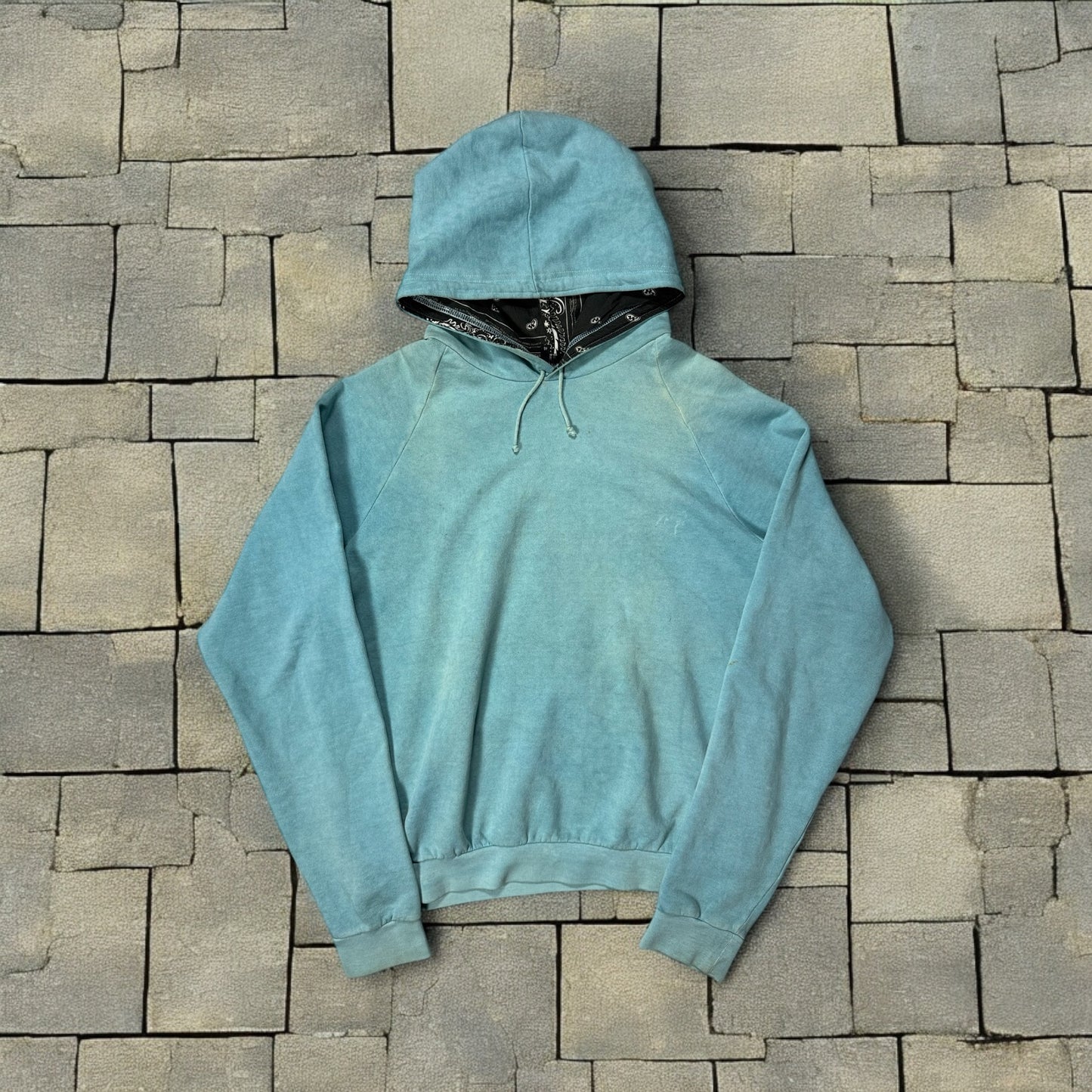 AW04 Raf Simons “Waves” Reverse Paisley Hoodie