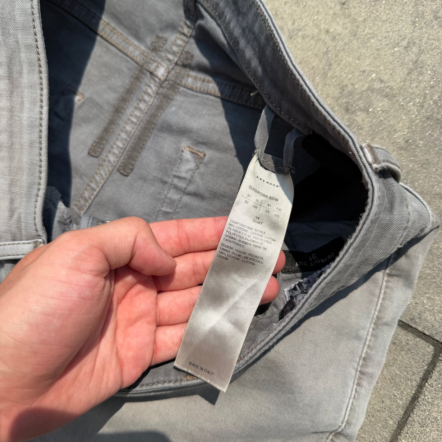 Rick Owens Dust Detroit Cut Denim