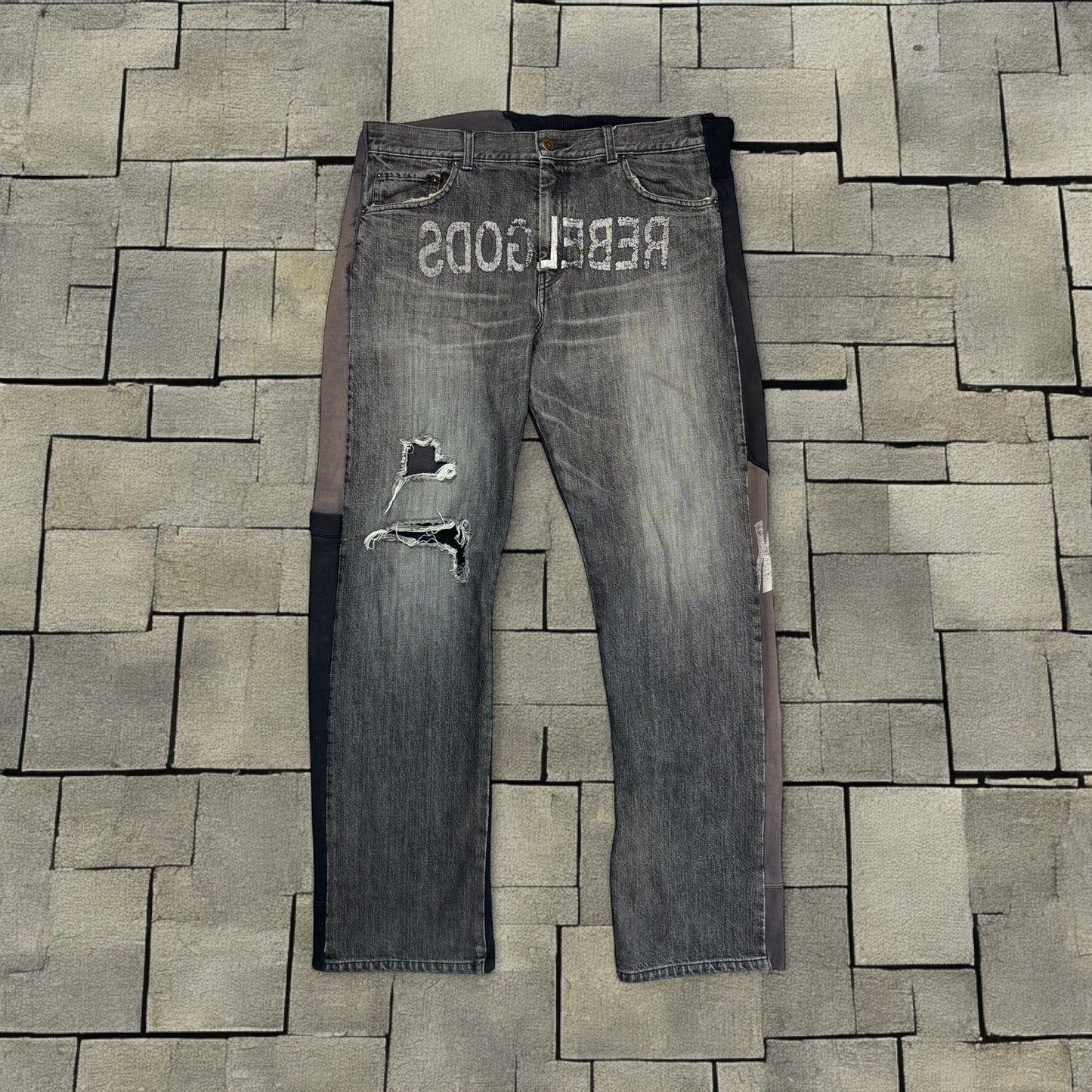 AW02 Undercover Rebelgods Hybrid Denim