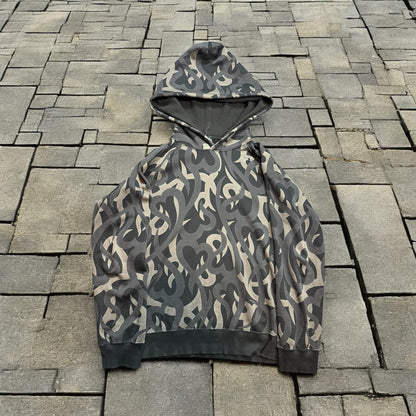 AW04 Number Nine Black Tribal Hoodie