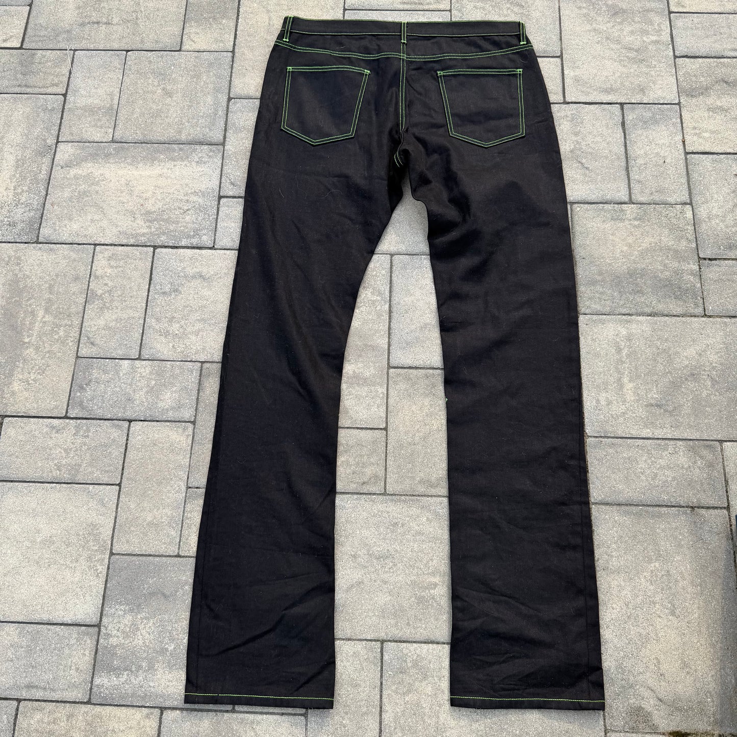 Vlone Green Old English Denim