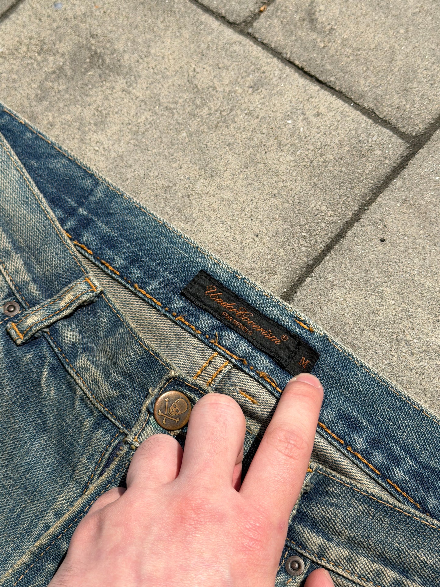 AW04 Undercover Red Yarn 68 Denim