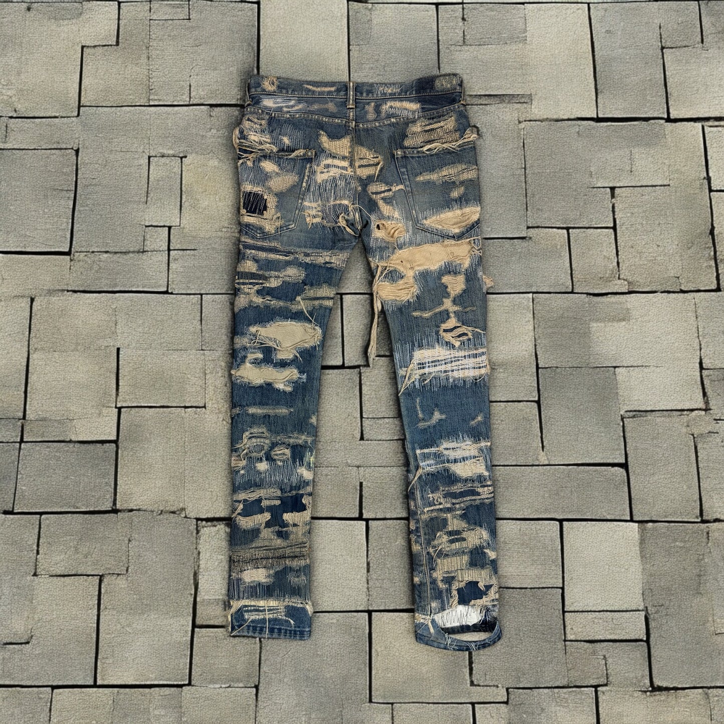 AW05 Undercover “Arts & Crafts” 85 Blue Boro Denim