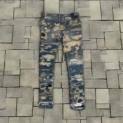 AW05 Undercover “Arts & Crafts” 85 Blue Boro Denim