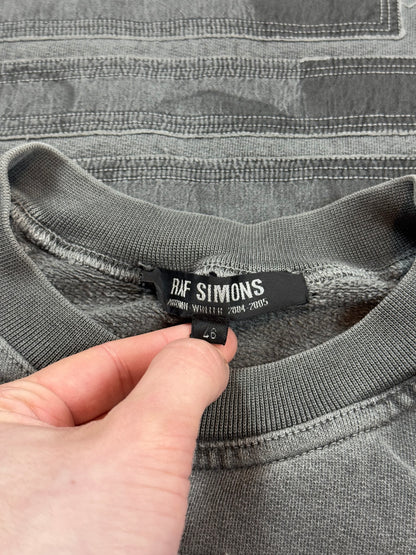 AW04 Raf Simons “Waves” Patches Crewneck