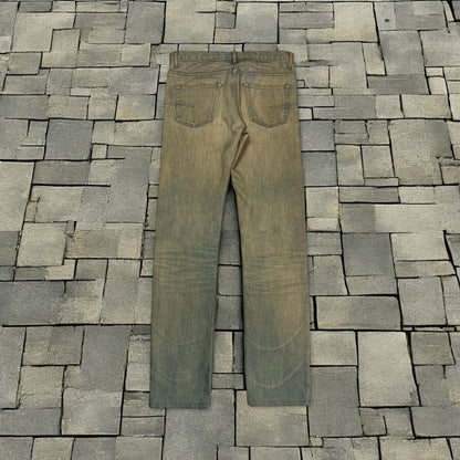 SS04 Dior Homme Bleu Clair Clawmark Denim