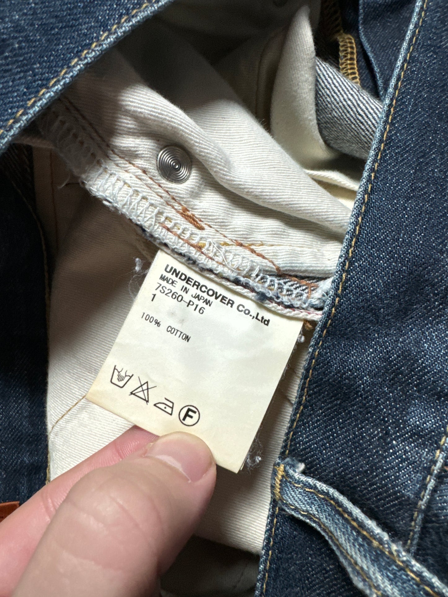 SS07 Undercover Neu2! Zipper Denim