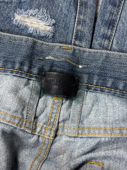 FW13 Saint Laurent Crash Denim