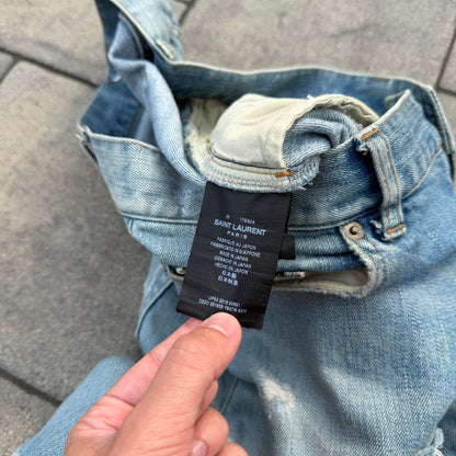 FW16 Saint Laurent Paris Crash Denim