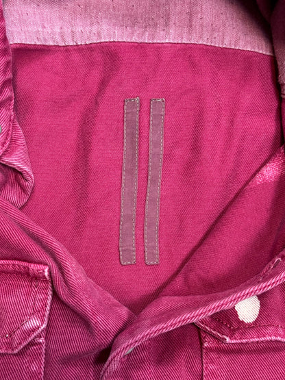 Rick Owens Fuxia Vomit Denim Jacket