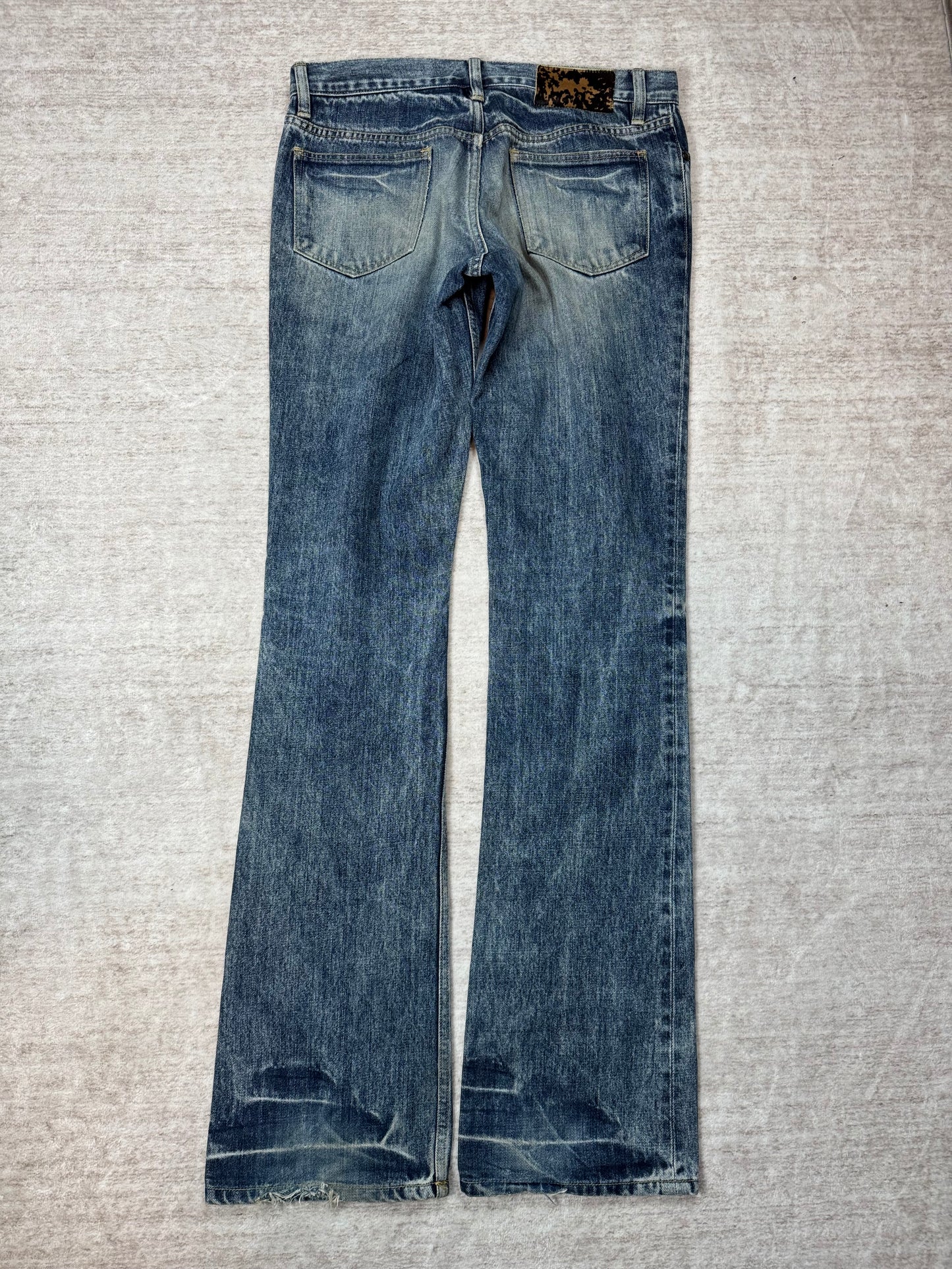 Shellac Washed Flared Denim